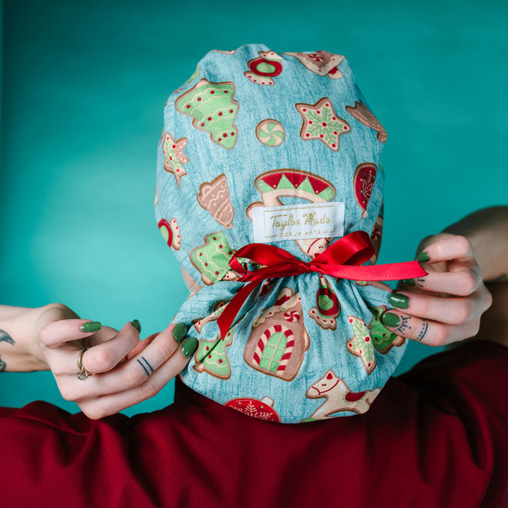 Gingerbread Joy Scrub Hat