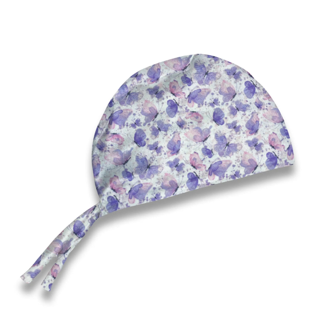 Cotton Candy Butterflies Scrub Hat