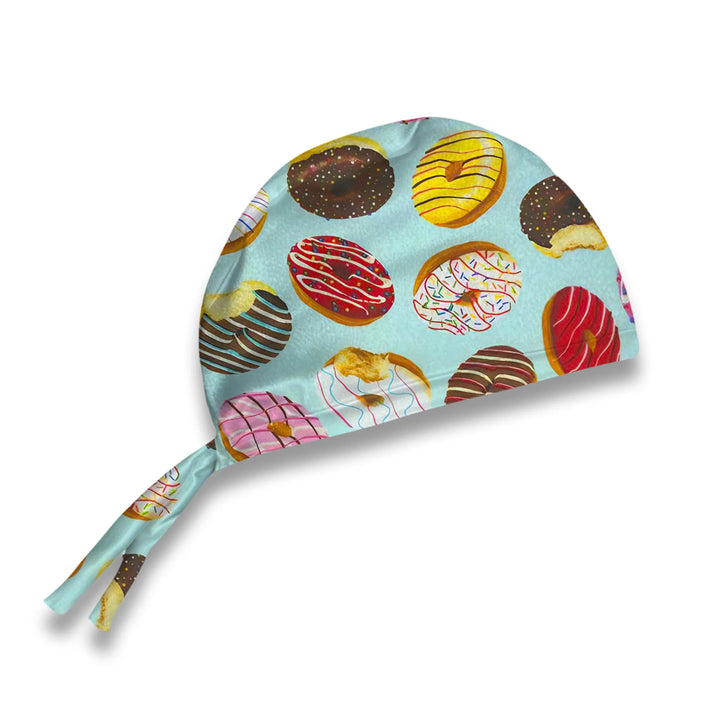 Donuts on Blue Scrub Hat