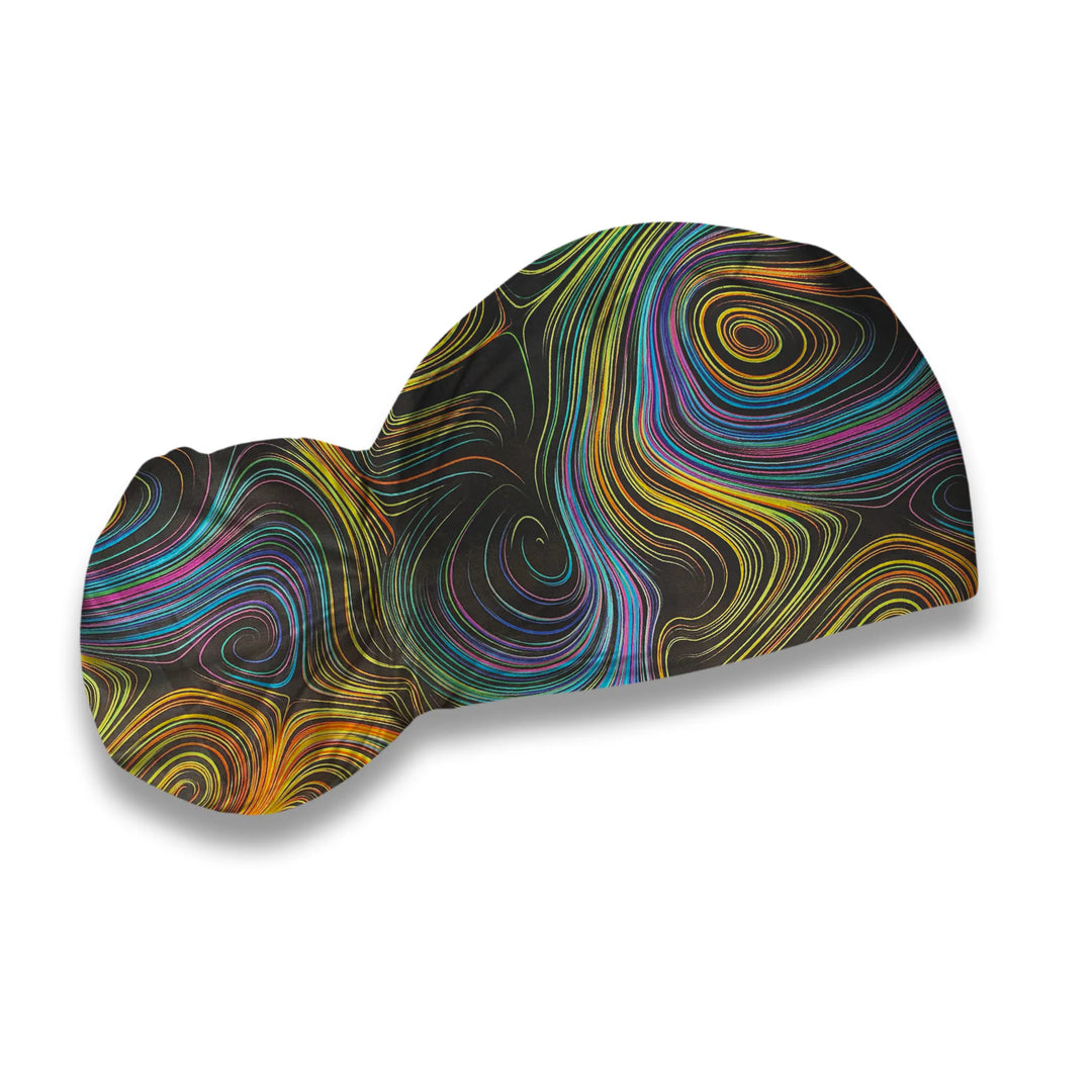 Electric Swirls Scrub Hat