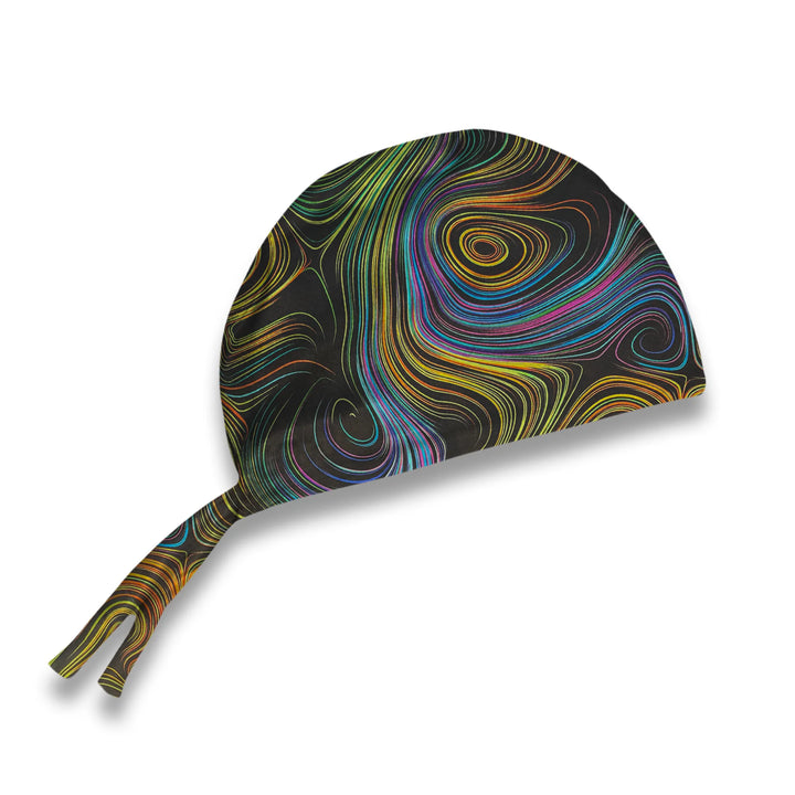 Electric Swirls Scrub Hat