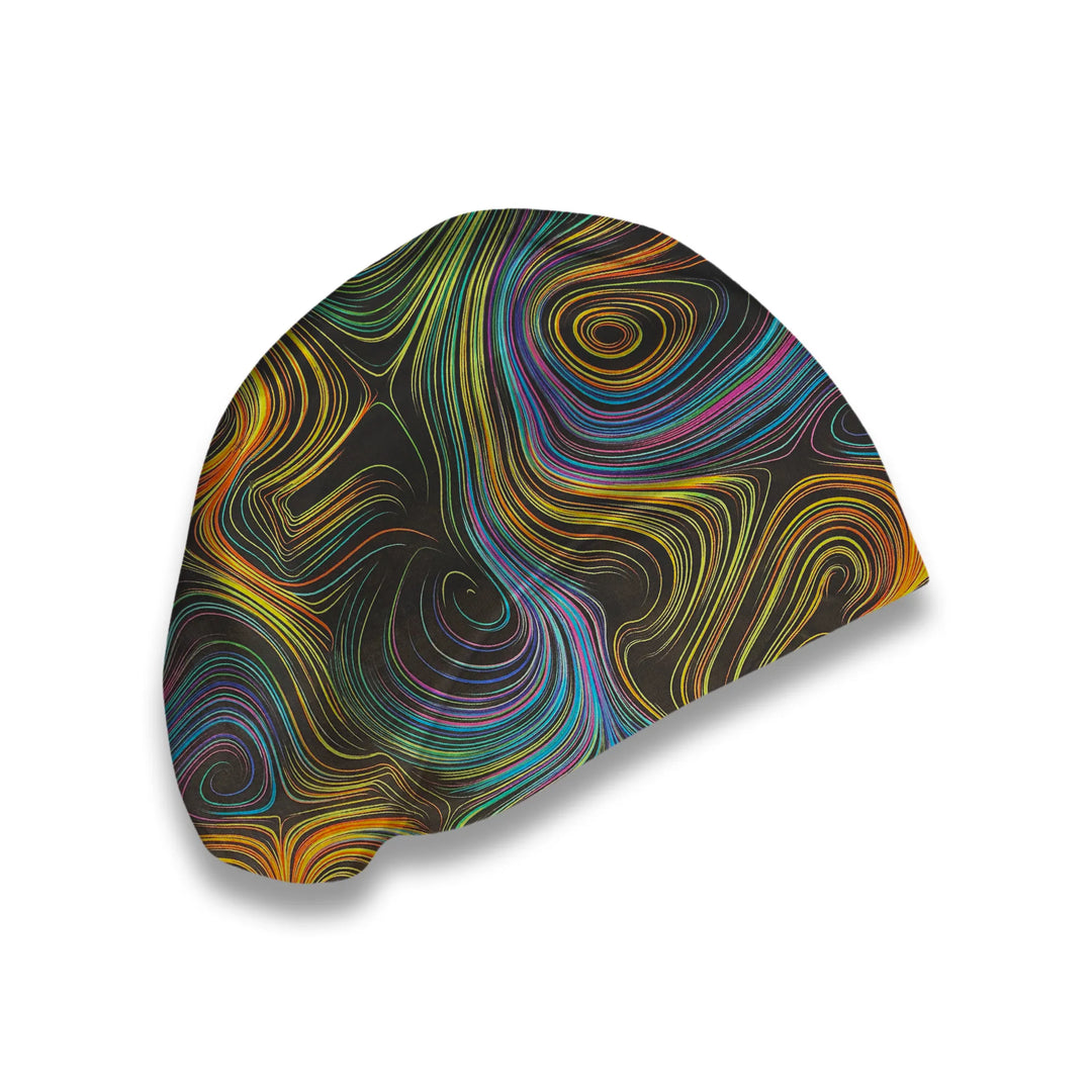 Electric Swirls Scrub Hat