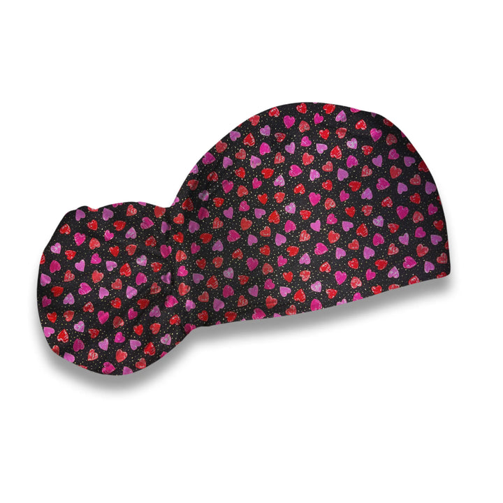 Midnight Hearts Scrub Hat