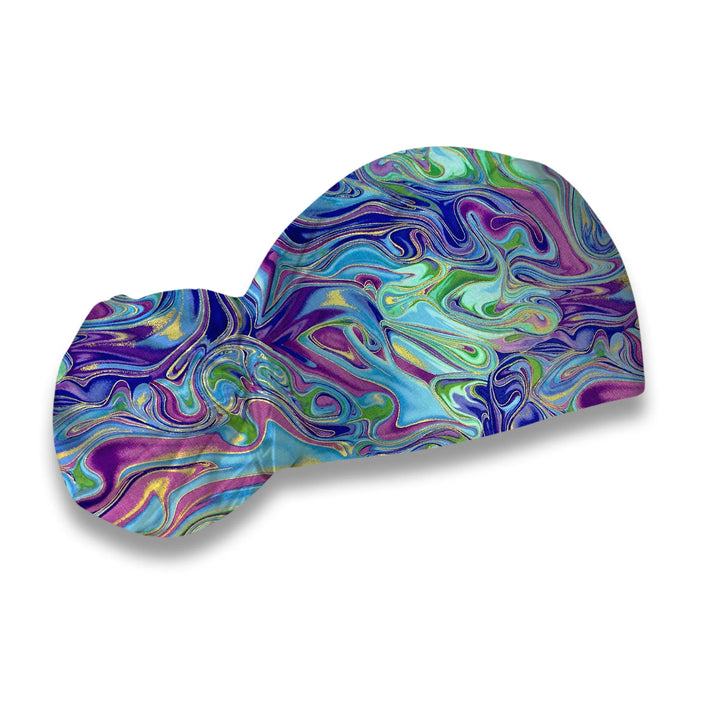 Neon Vortex Scrub Hat