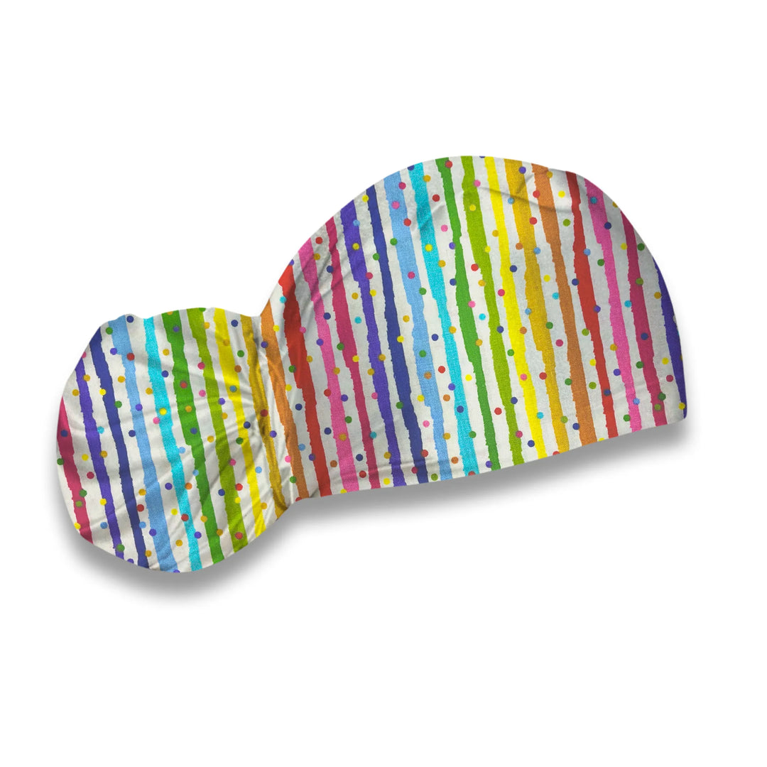 Rainbow Doodle Scrub Hat