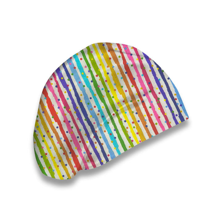 Rainbow Doodle Scrub Hat