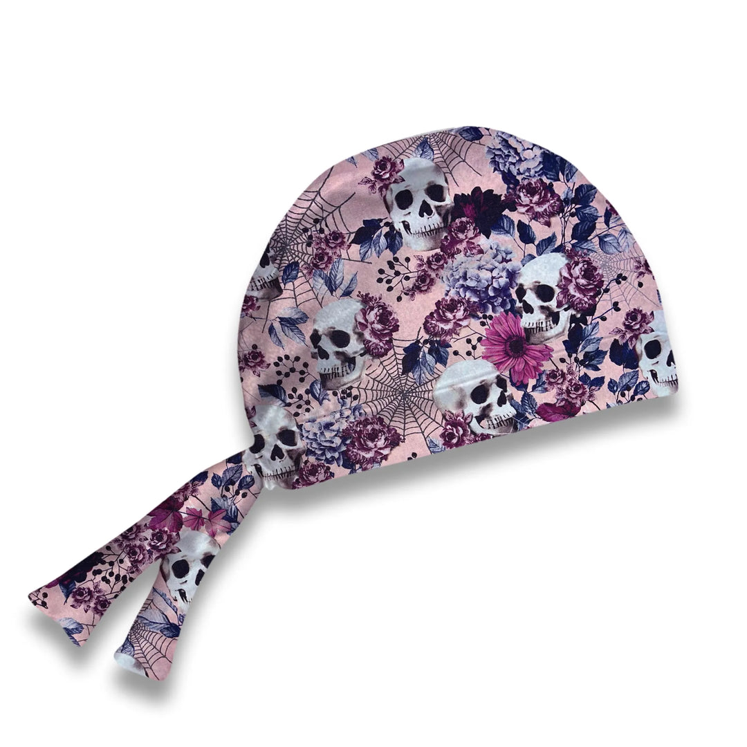 Rosey Skulls Scrub Hat