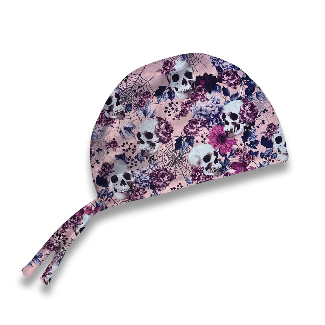 Rosey Skulls Scrub Hat