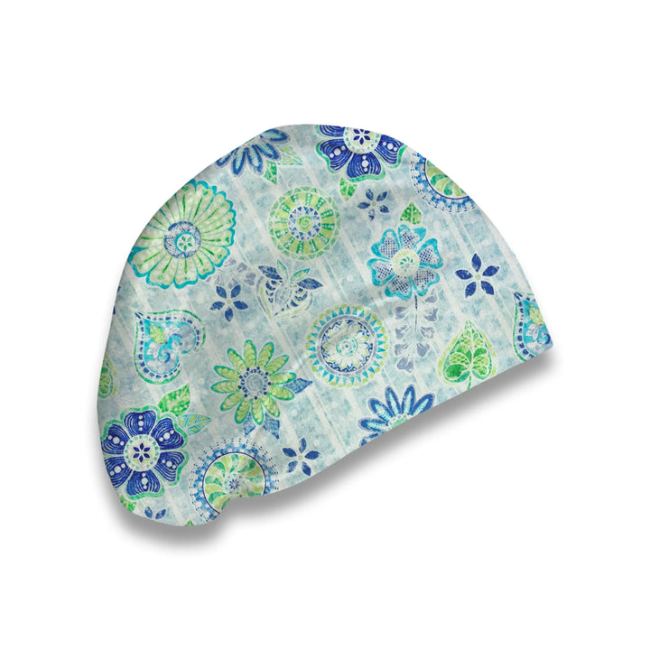 Seafoam Petals Scrub Hat